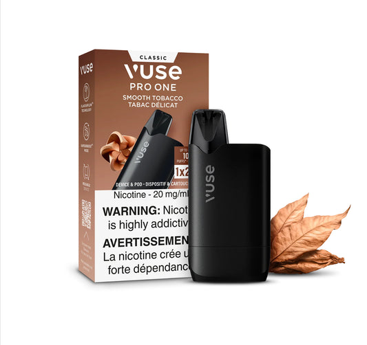 Vuse Pro One Device & Pod 1K Smooth Tobacco 20mg/mL Provincial