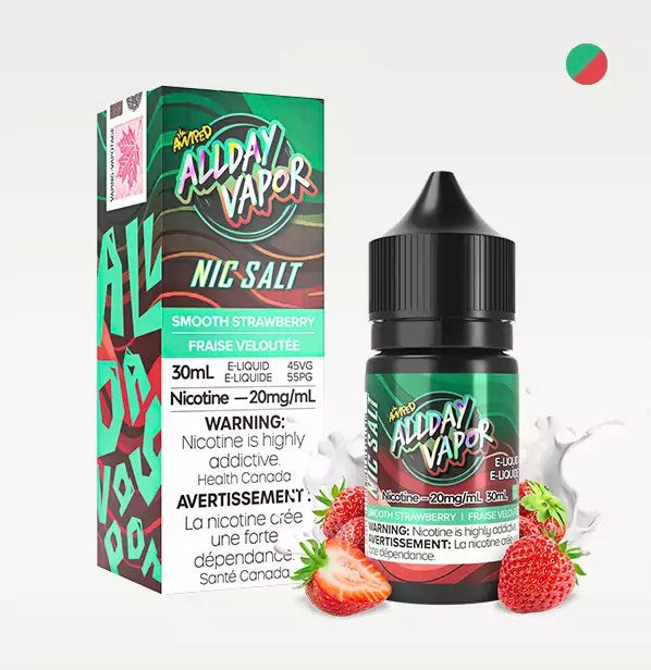 All day Vapor e-liquid Smooth Strawberry 20mg/mL 30mL