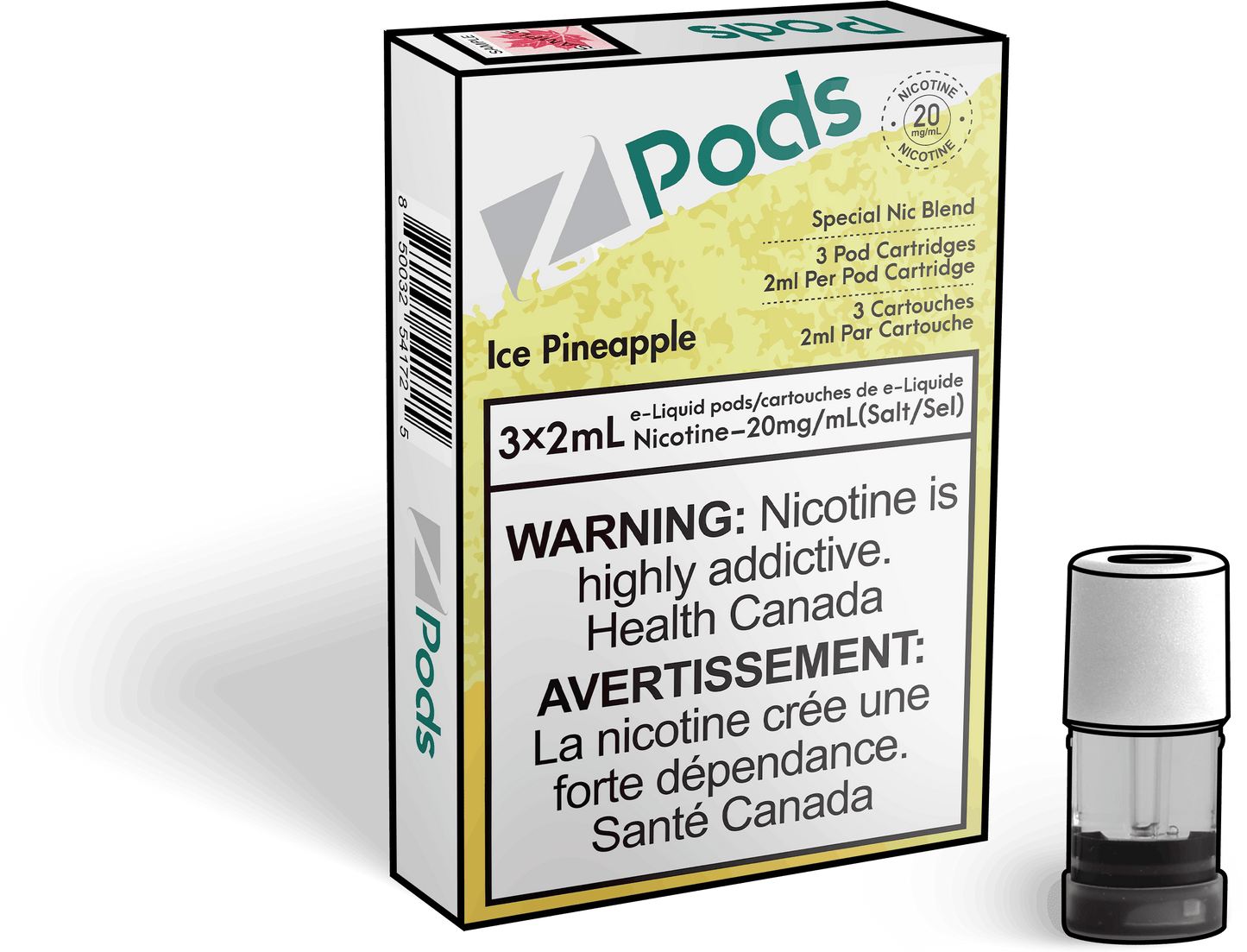 Zpods ice pineapple 20mg