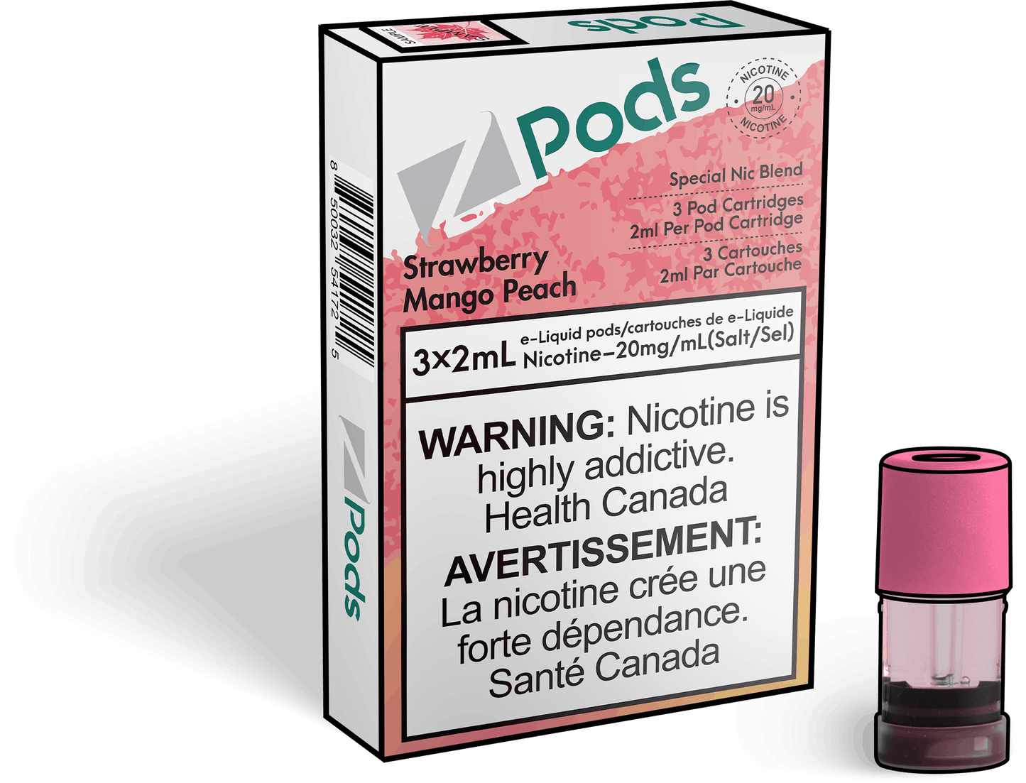 Zpods strawberry mango peach 20mg