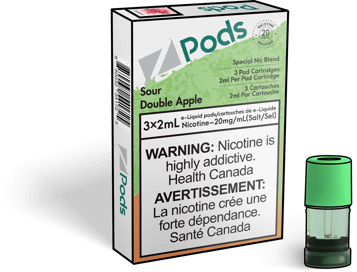 Zpods Sour double apple 20mg