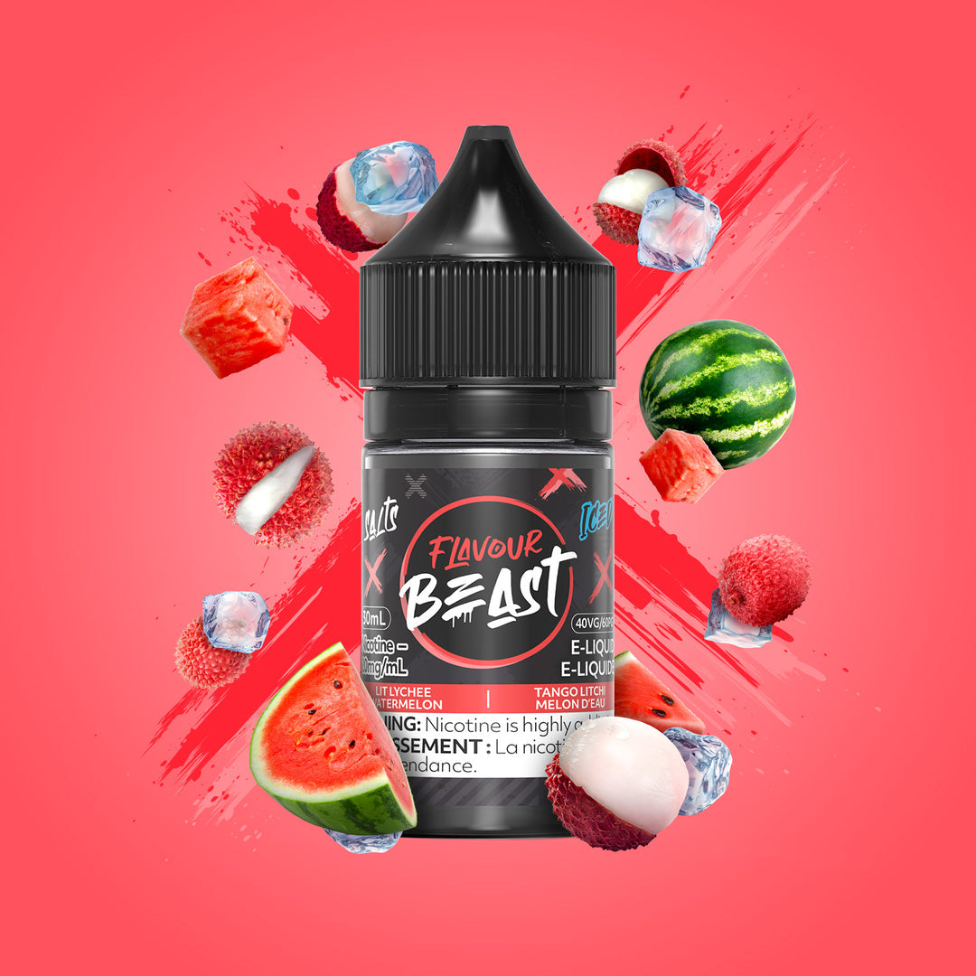 Flavour Beast E-liquid Lit Lychee Watermelon Iced 10mg/ml 30ml