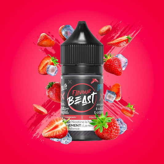 Flavour beast e-liquid Sic Strawberry Iced 10mg/ml 30ml