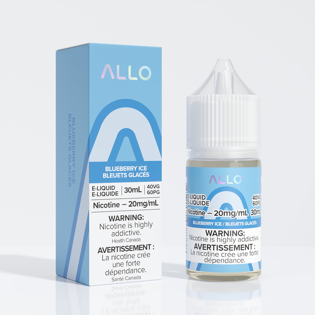 Allo E-Liquid Blueberry Ice 20mg/mL 30mL (Provincial)