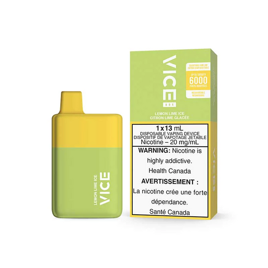 Vice Box 6000 Lemon Lime Ice 20mg/mL disposable (Provincial)