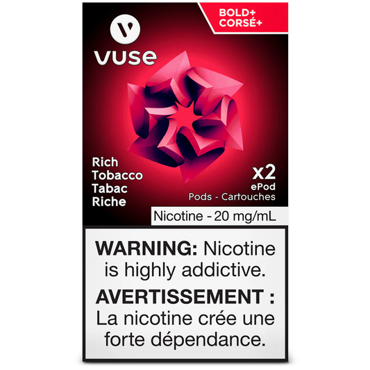 Vuse epod rich tobacco bold 20mg/mL ×2(Provincial)