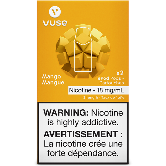 Vuse epod mango 18mg/mL ×2