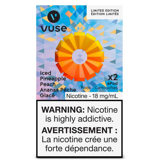 Vuse epod iced pineapple peach 18mg/mL ×2