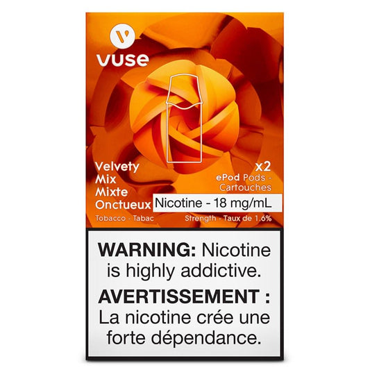 Vuse epod velvety mix 18mg/mL ×2