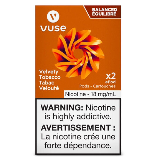 Vuse epod velvety tobacco balanced 18mg/mL x2