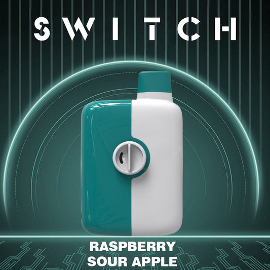 Mr Fog switch 5500 Raspberry Sour apple 20mg/mL disposable