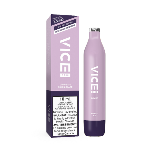 Vice 5500 grape ice 20mg/ml disposable