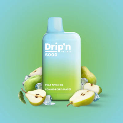 Drip’n 5000 Pear apple ice 20mg/mL disposable