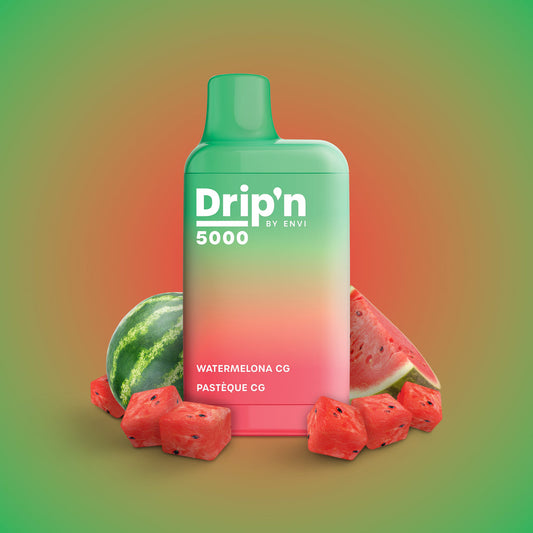 Drip’n 5000 Watermelon cg 20mg/mL disposable