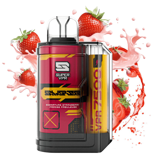 Super VPR 7500 signature strawberry 20mg/mL disposable
