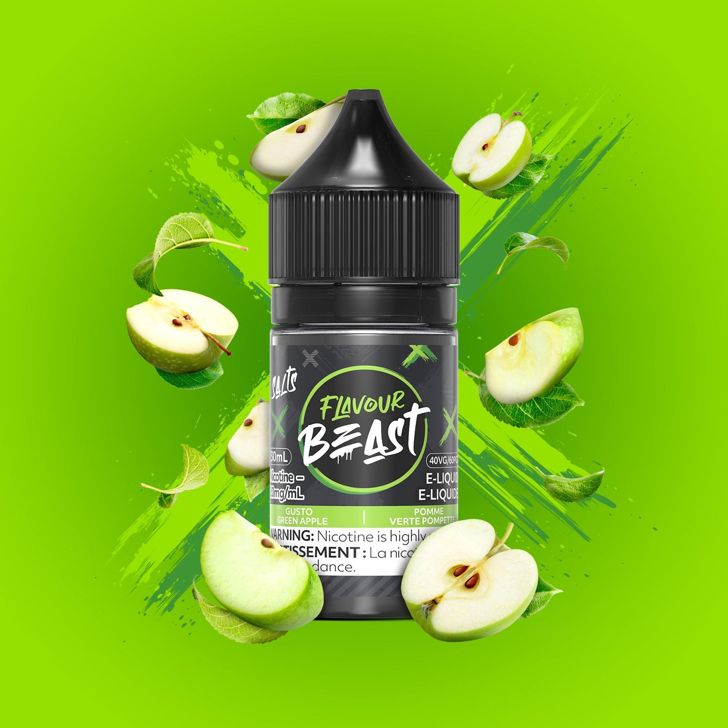 Flavour Beast e-liquid gusto green apple 20mg/mL 30mL(Provincial)