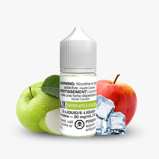 LIX e-liquid green apple iced 20MG/ML 30ML