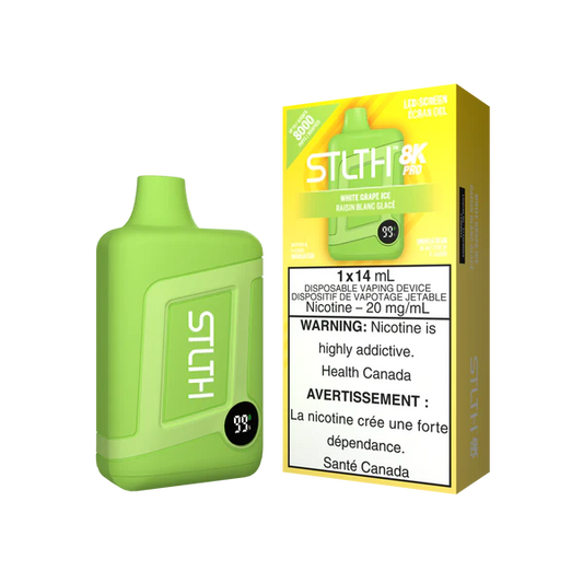 Stlth 8K Pro White Grape Iced 20mg/ml disposable