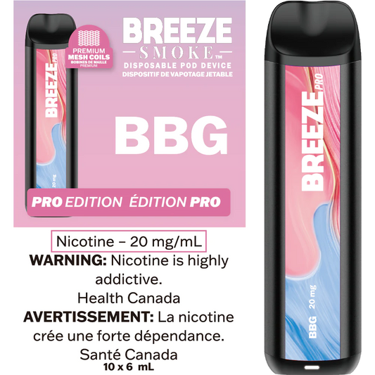 Breeze Pro Synthetic 50 2000 BBG 20mg/mL disposable