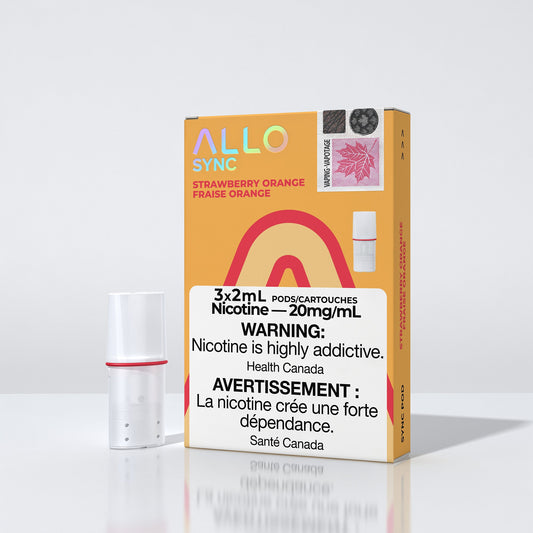 Allo sync strawberry orange 20mg/mL pods