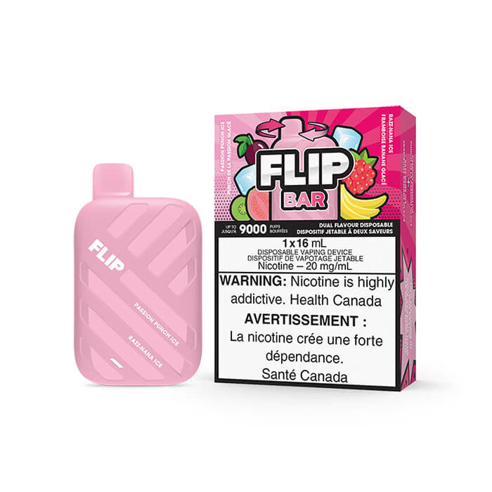 Flip Bar 9000 Passion Punch Ice + Razz Nana Ice 20mg/mL disposable