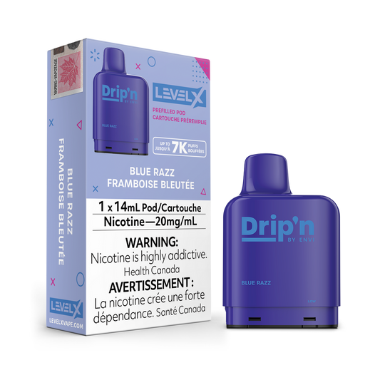 Drip’n LevelX Pod Blue Razz 20mg/ml 14ml