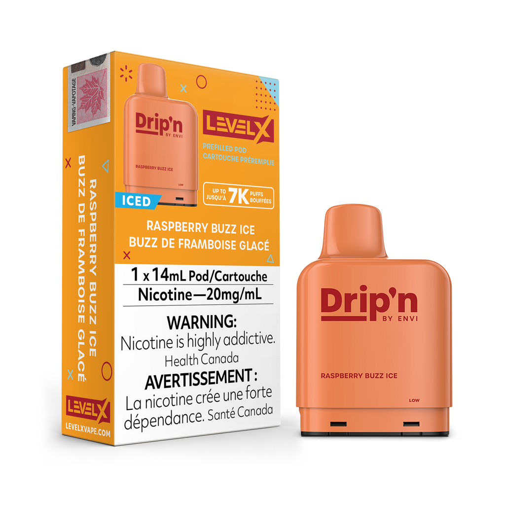 Drip’n LevelX Pod Raspberry Buzz Ice 20mg/ml 14ml