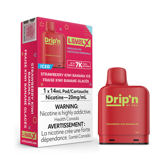 Drip’n LevelX Pod Strawberry Kiwi Banana Ice 20mg/ml 14ml