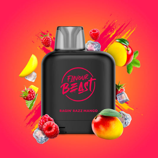 Flavour beast LevelX pod 7K Ragin’ Razz Mango 20mg/ml