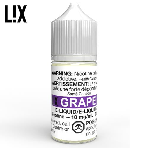 LiX e-liquid grape 10mg/ml 30ml