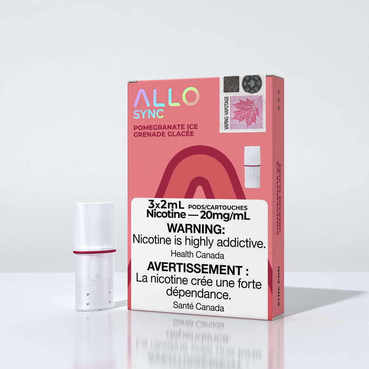 Allo sync pomegranate ice 20mg/mL pods