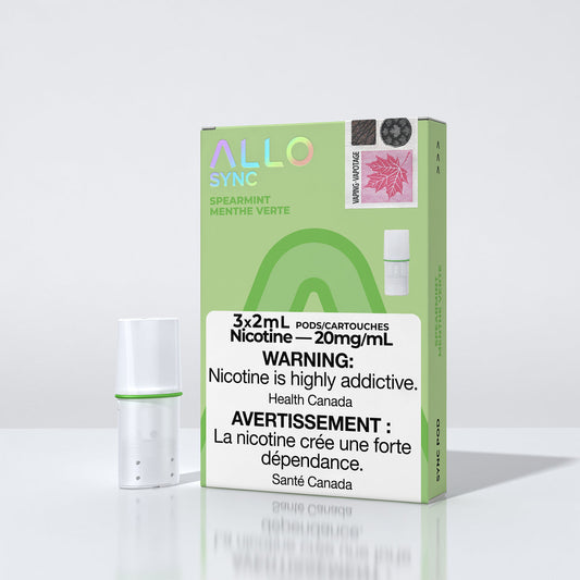 Allo sync spearmint 20mg/mL pods