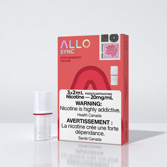 Allo sync strawberry 20mg/mL pods