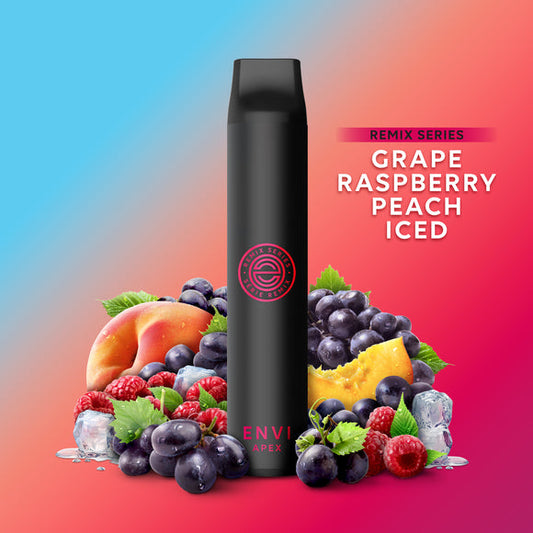 Envi apex grape raspberry peach ice 20mg/mL disposable