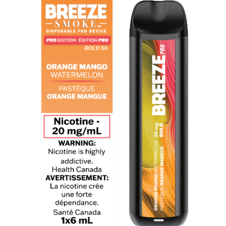 Breeze pro 2000 Orange mango watermelon 20mg/mL disposable