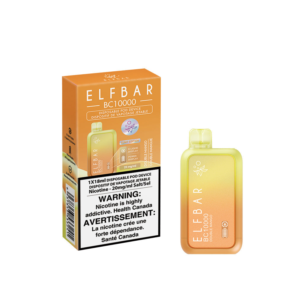 Elf bar BC10000 Double mango 20mg/mL disposable (Provincial)