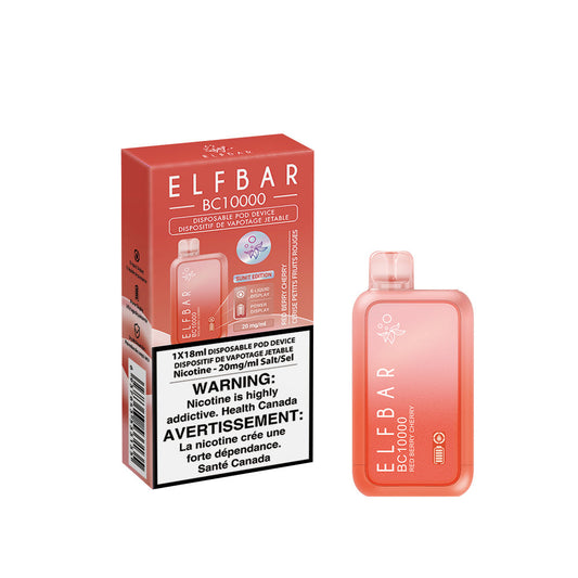 Elf bar BC10000 Red berry cherry 20mg/mL disposable (provincial)