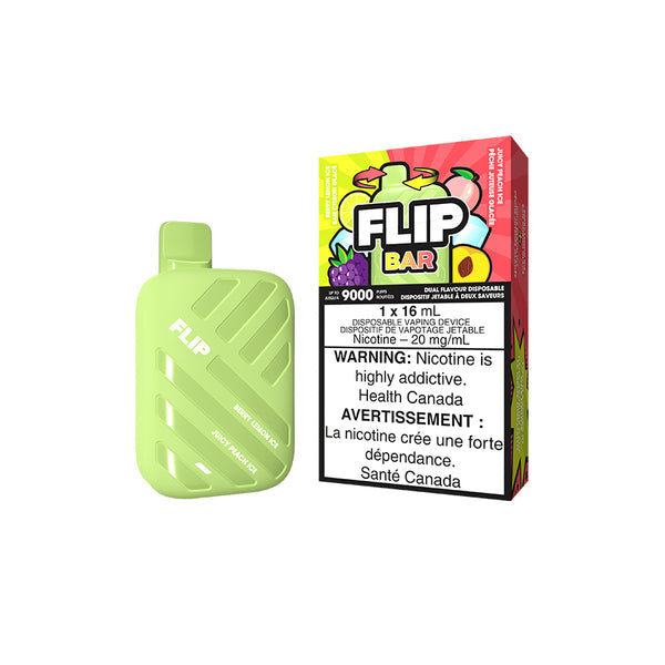 Flip bar 9000 Berry lemon ice +juicy peach ice 20mg/mL disposable