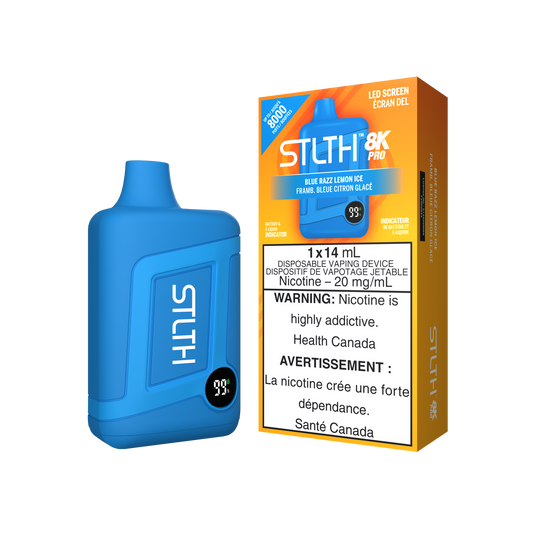 Stlth 8k Pro Blue Razz Lemon Ice 20mg/ml disposable