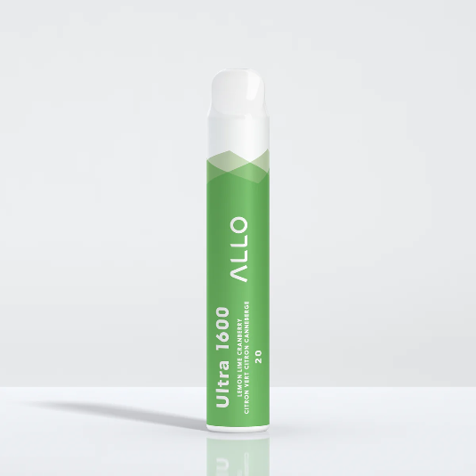 Allo ultra 1600 Lemon lime cranberry 20mg/mL disposable