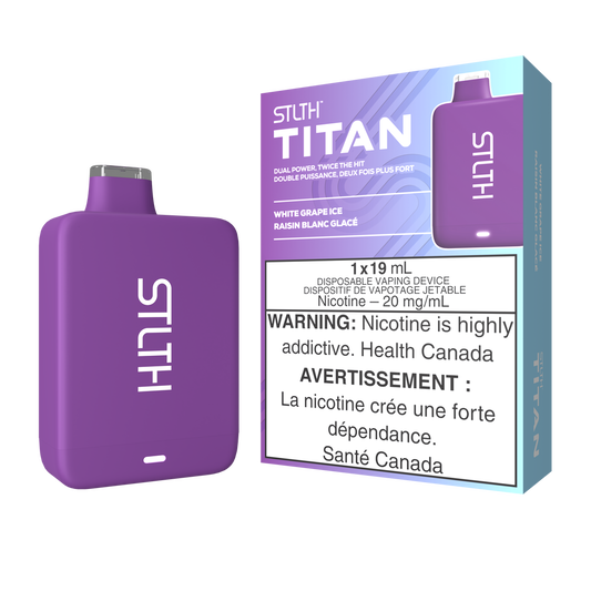 Stlth Titan 10k white grape ice 20mg/ml