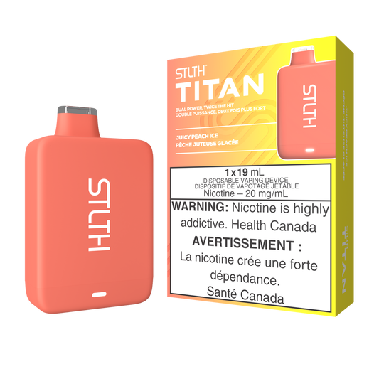 Stlth Titan 10K Juicy peach ice 20mg/mL disposable