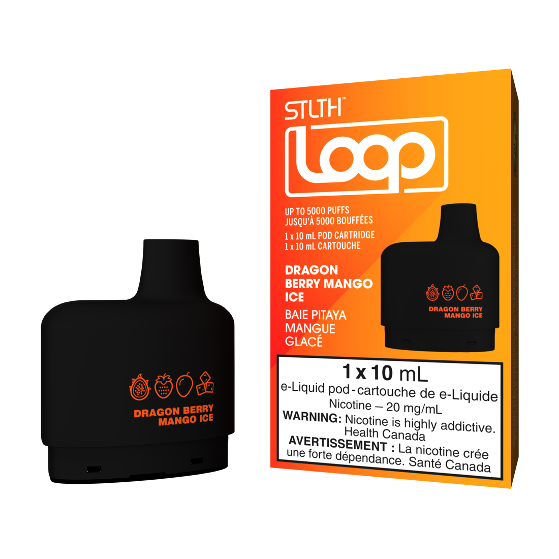 Stlth loop Pod Dragon berry mango ice 20mg/ml 10ml