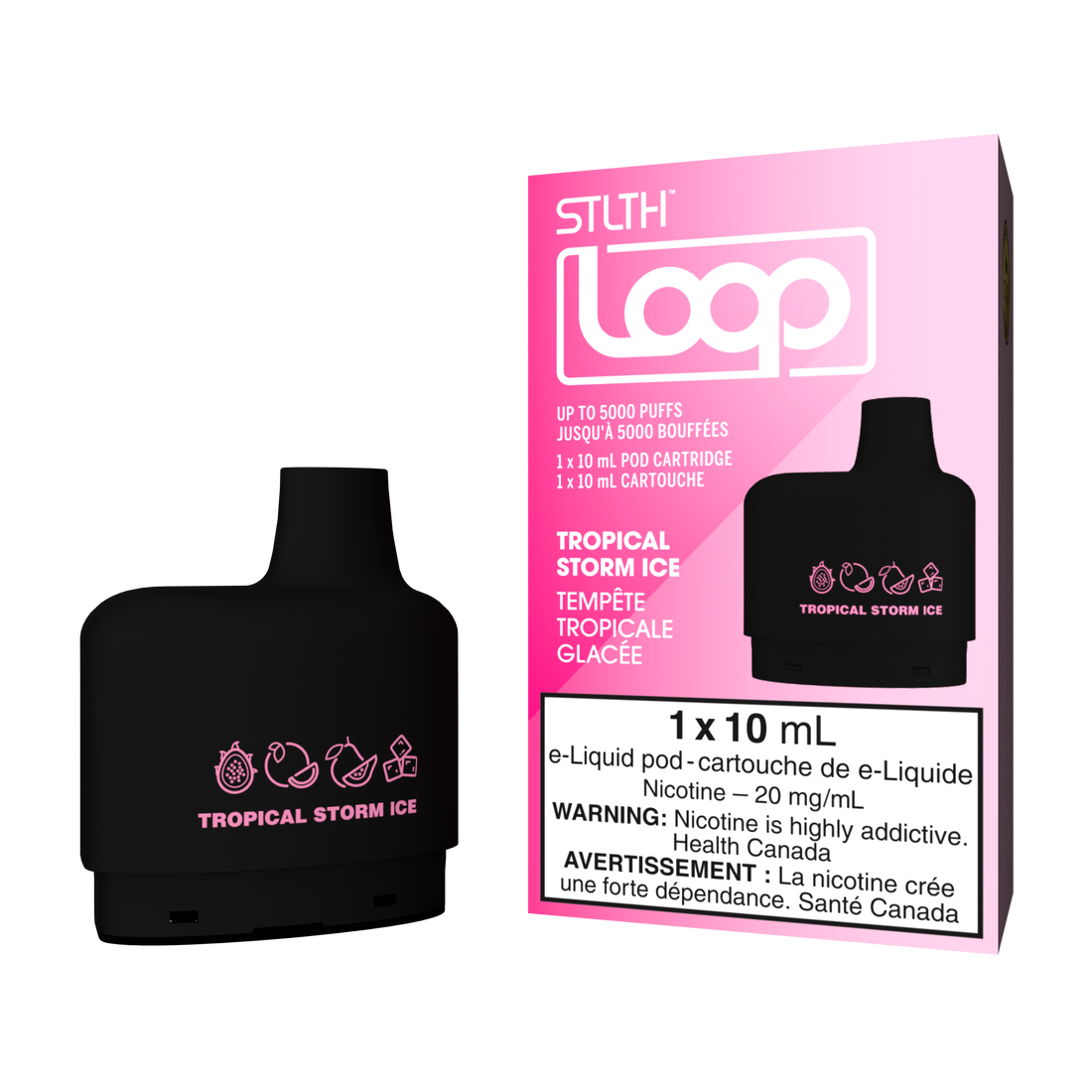 Stlth loop Pod Tropical storm ice 20mg/ml 10ml