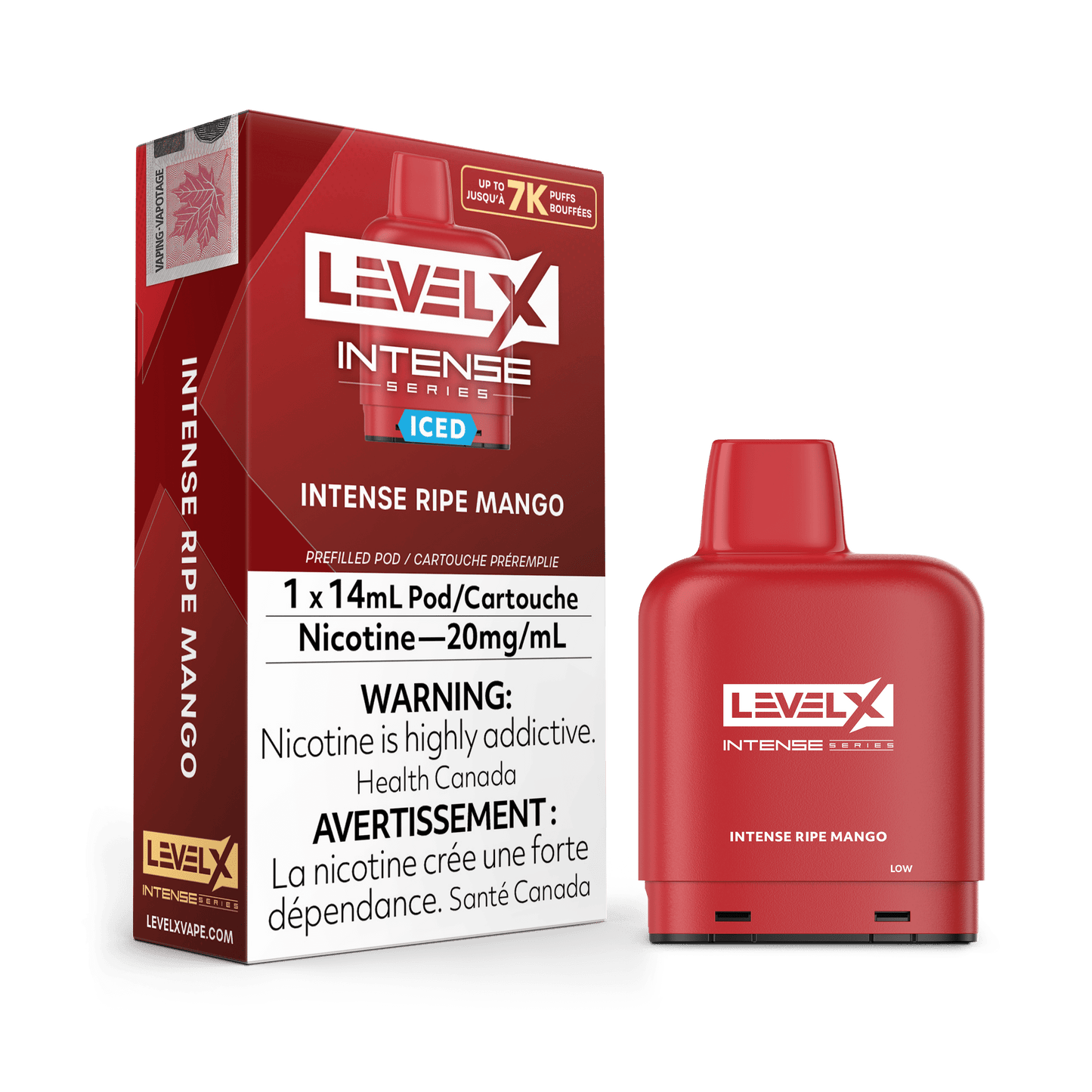 Intense series Ripe mango iced levelx pod 20mg