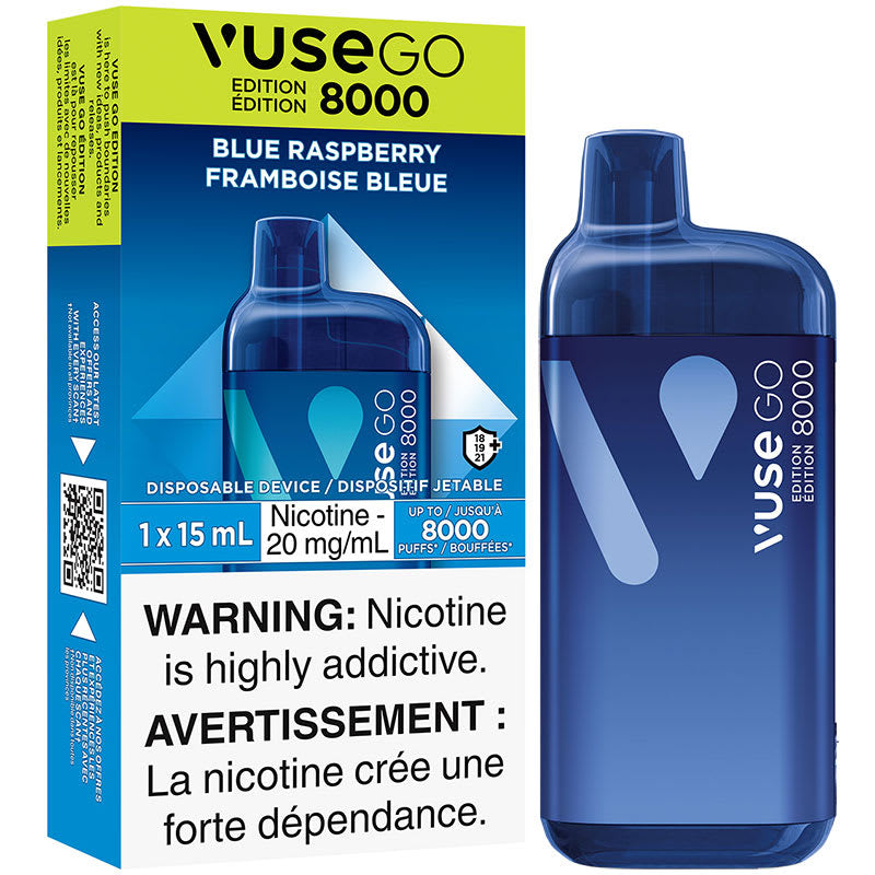 Vuse Go 8000 Blue Raspberry 20mg/mL Disposable