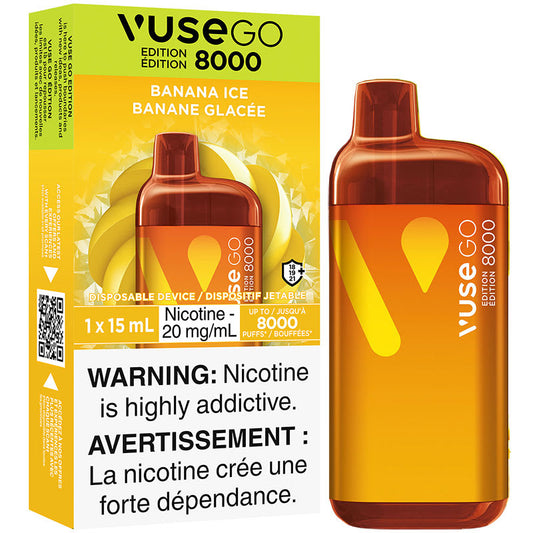 Vuse go 8000 Banana ice 20mg/ml disposable