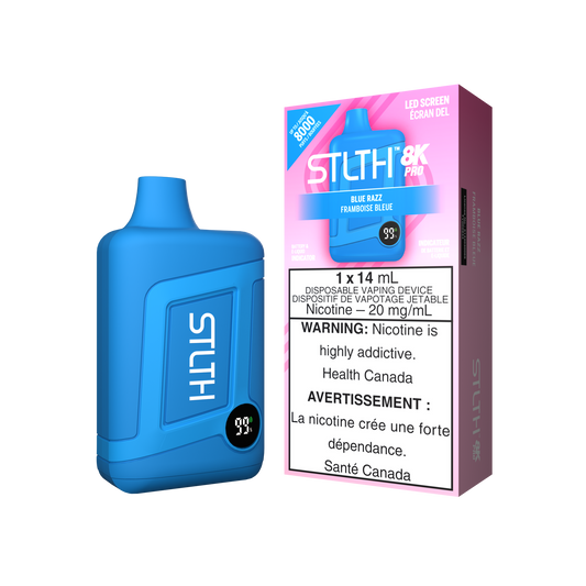 STLTH 8k pro Blue razz  20mg/mL disposable