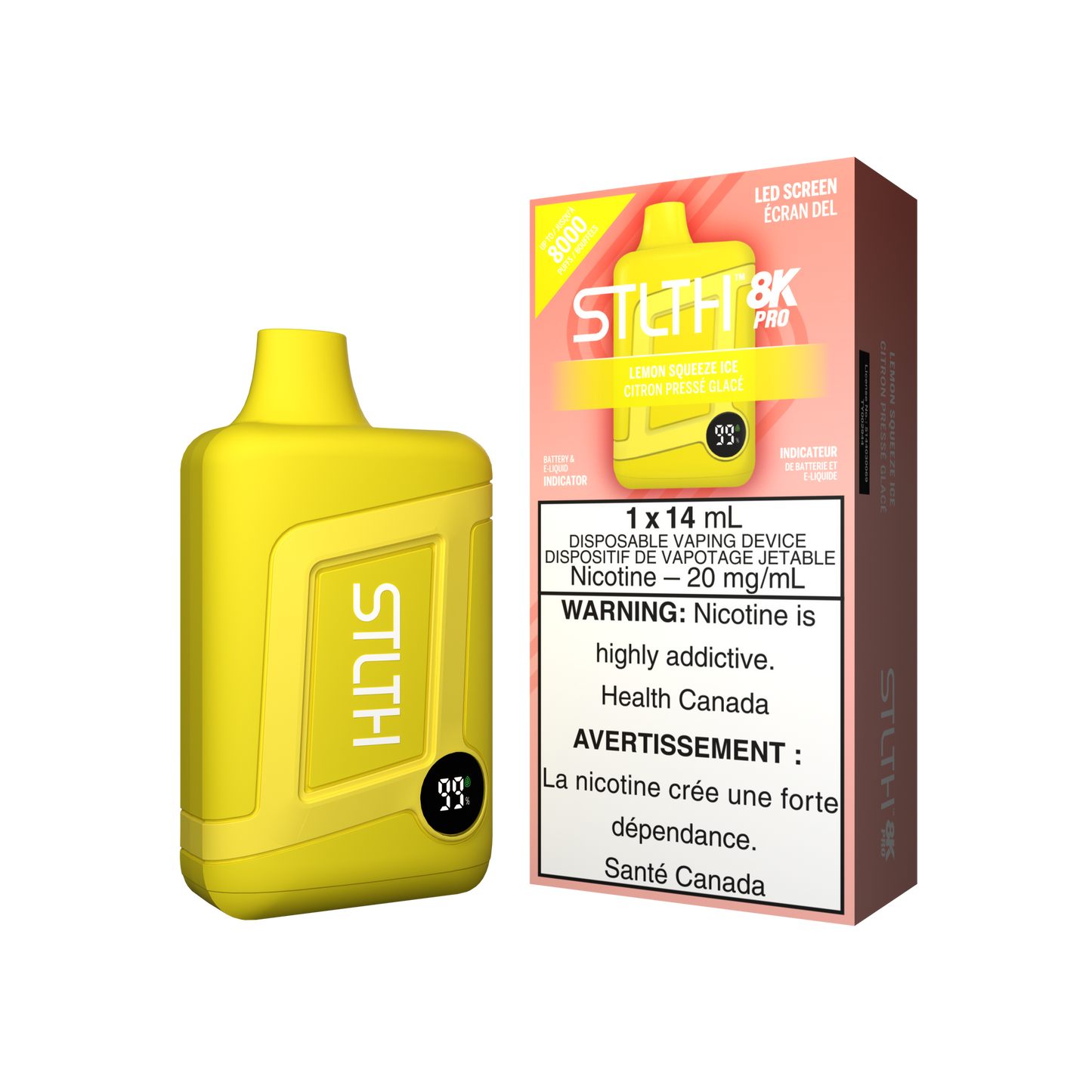 Stlth 8k pro Lemon squeeze ice 20mg/ml