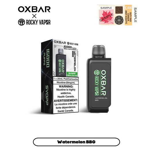 Svopp rocky vapor Oxbar pre-filled pods- Watermelon bbg 20mg/ml